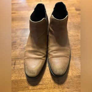 Men's Tan Leather Ankle Boots